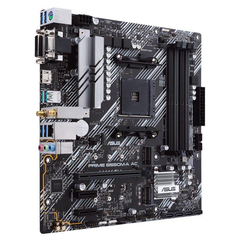 Placa Madre ASUS Prime B550M-A AC MicroATX AMD AM4-3