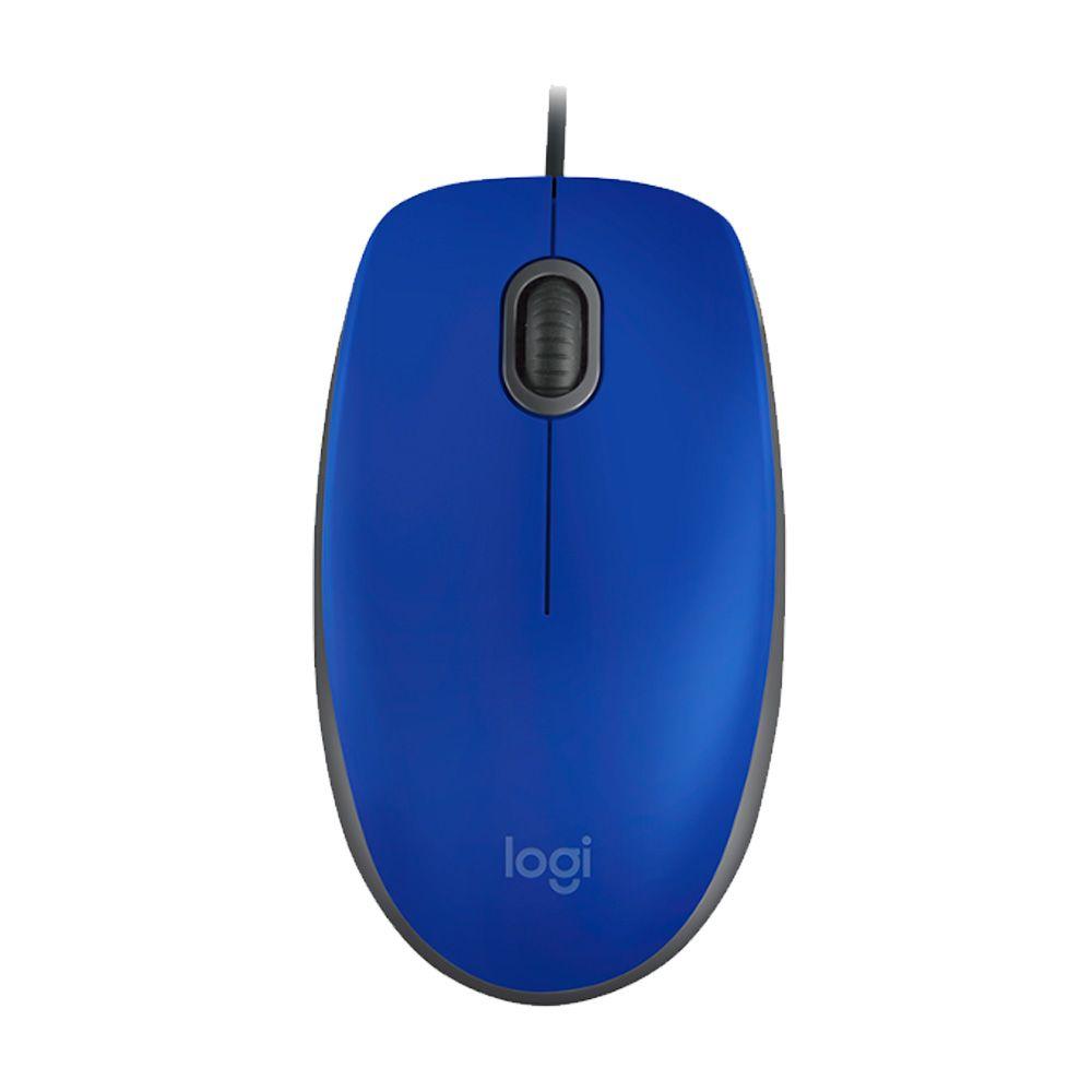Mouse Logitech Alambrico M110 Silent Azul 1000dpi-0