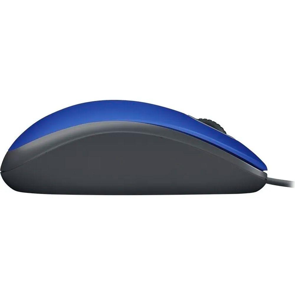 Mouse Logitech Alambrico M110 Silent Azul 1000dpi-3