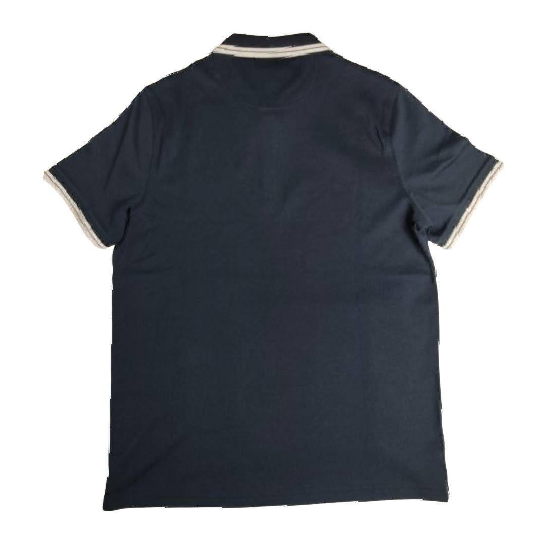 Polera MK Azul Marino Con Cuello Linea Blanca Talla M-5