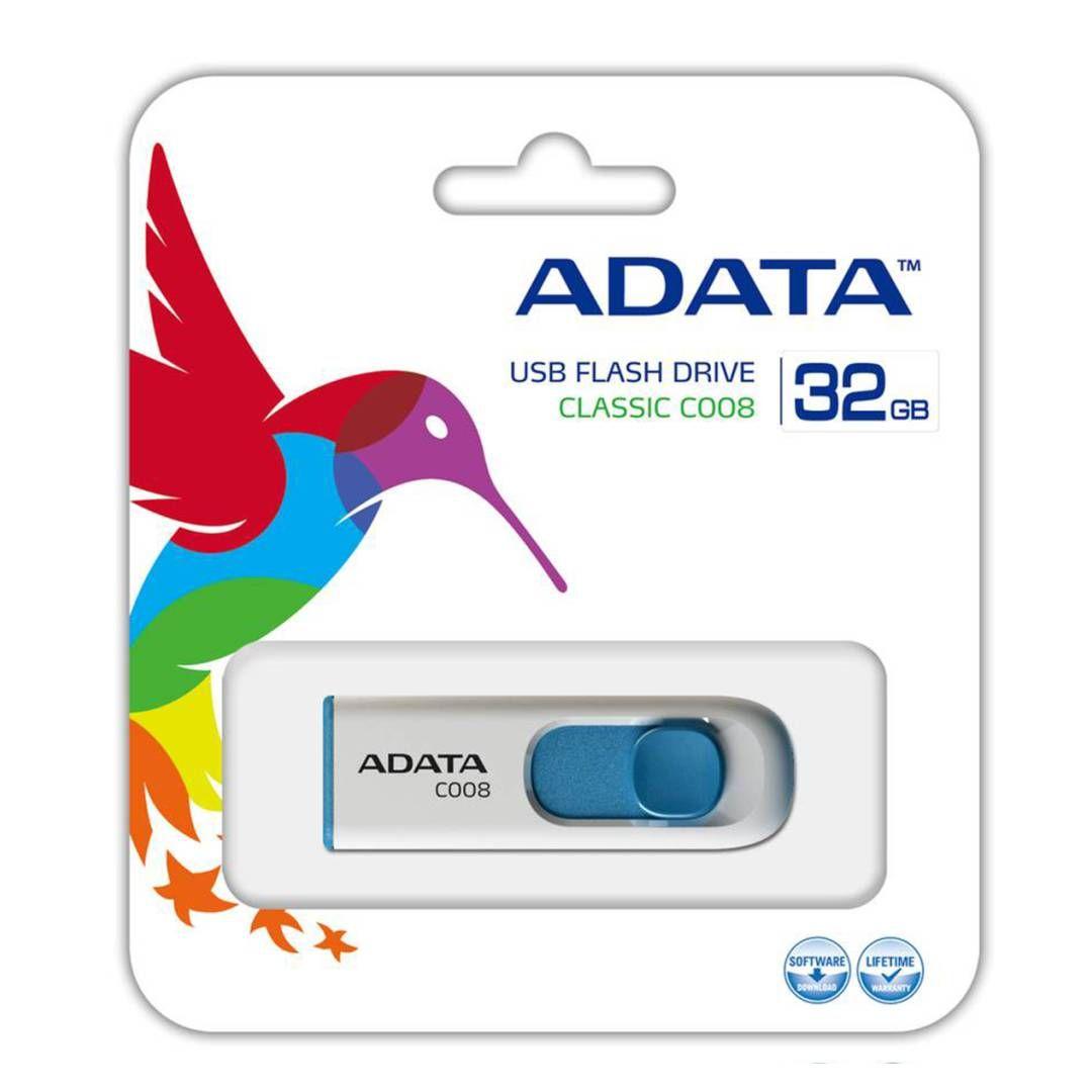 Pendrive ADATA C008, 32 GB, Blanco Celeste-3