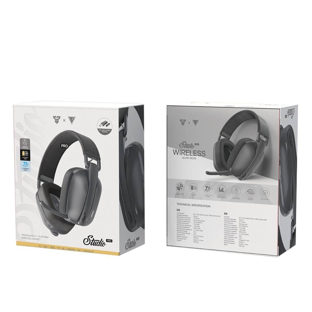 Audífonos Fantech Studio Pro WHG03P Grey Edition Wireless-7