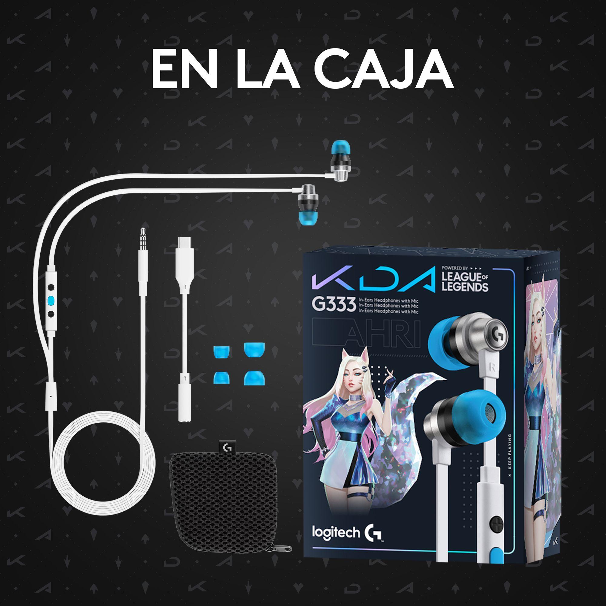 Audifonos Gamer Logitech G333 KDA In-Ear c/Microfono 35mm-7