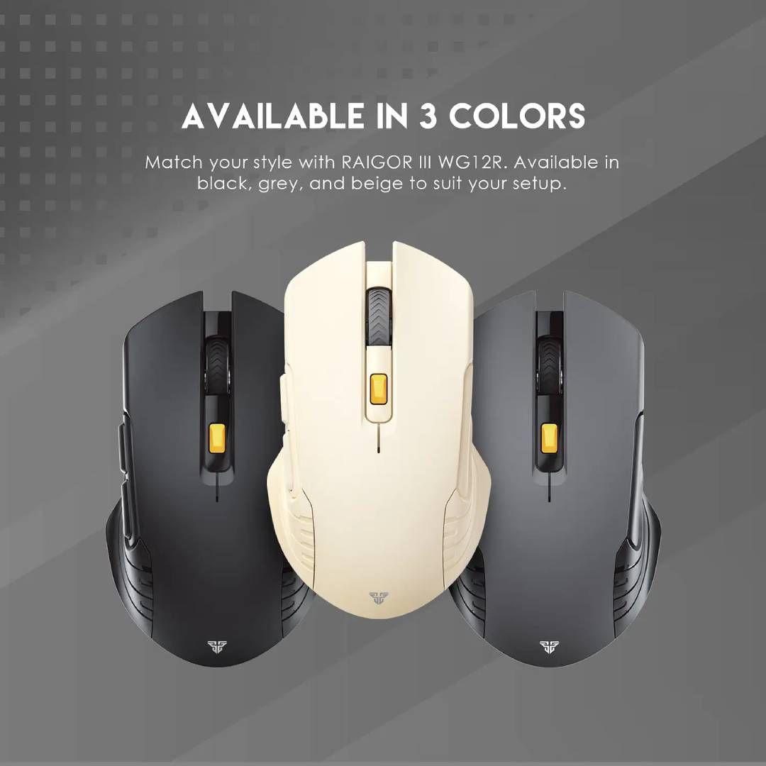 Mouse Inalámbrico Fantech WG12R RAIGOR III Beige-5