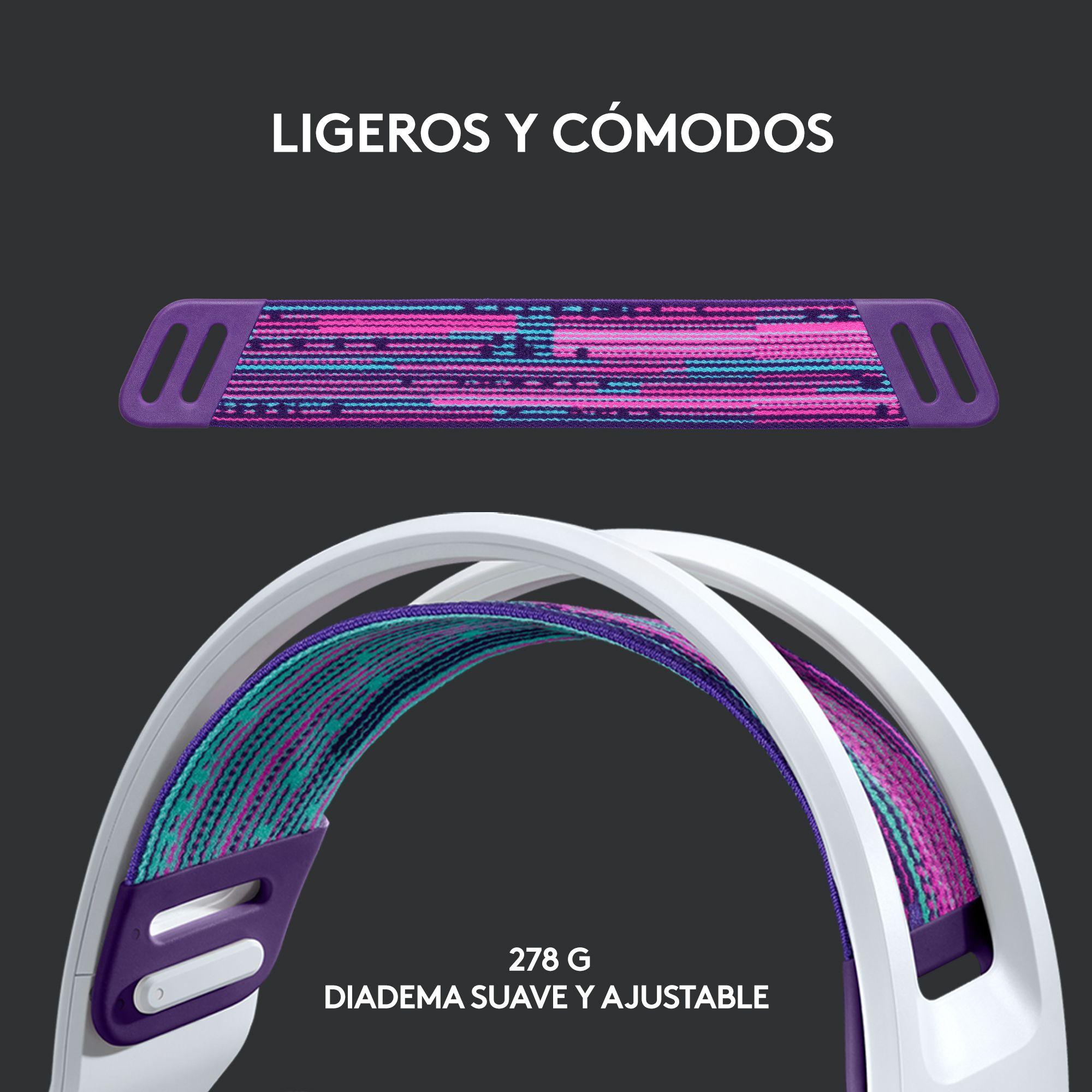 Audífonos Gamer Inalámbricos Logitech G Series G733 Blanco-6