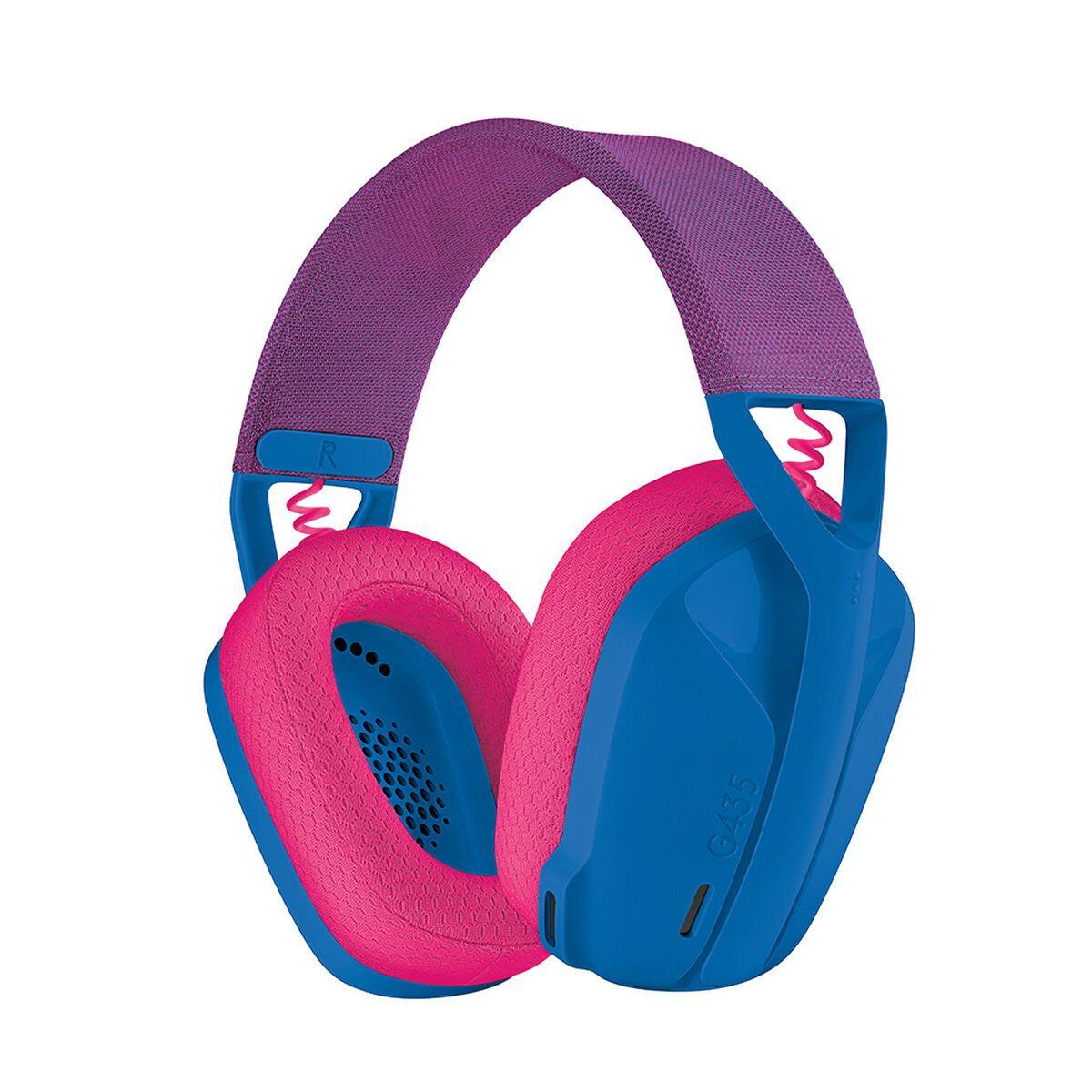 Audifonos Gamer Logitech G435 Inalámbricos Azul Bluetooth-2