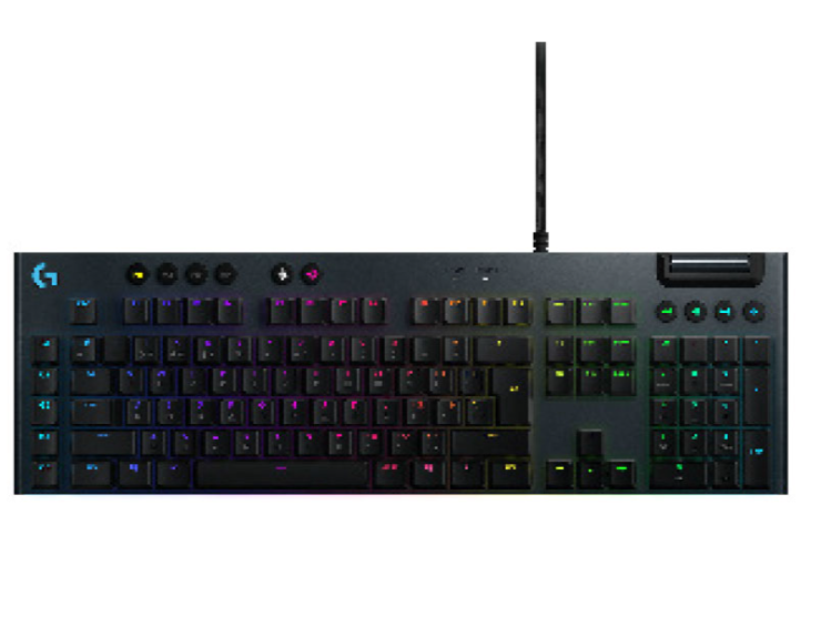 Teclado Gamer Logitech G815 inglés US negro con luz RGB-0
