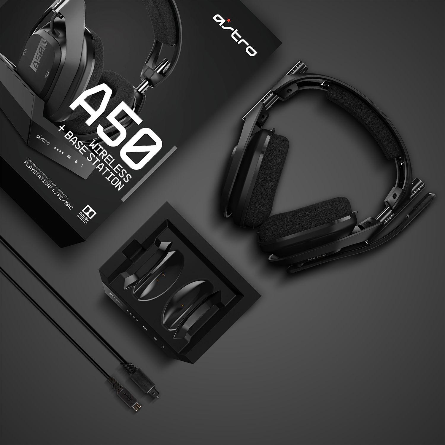 Audifonos Gamer Astro A50 Inalámbricos PS4/PC + Base-2
