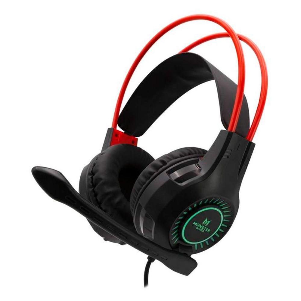 Audifonos Gamer Monster Games Trap RGB 3.5mm USB-0