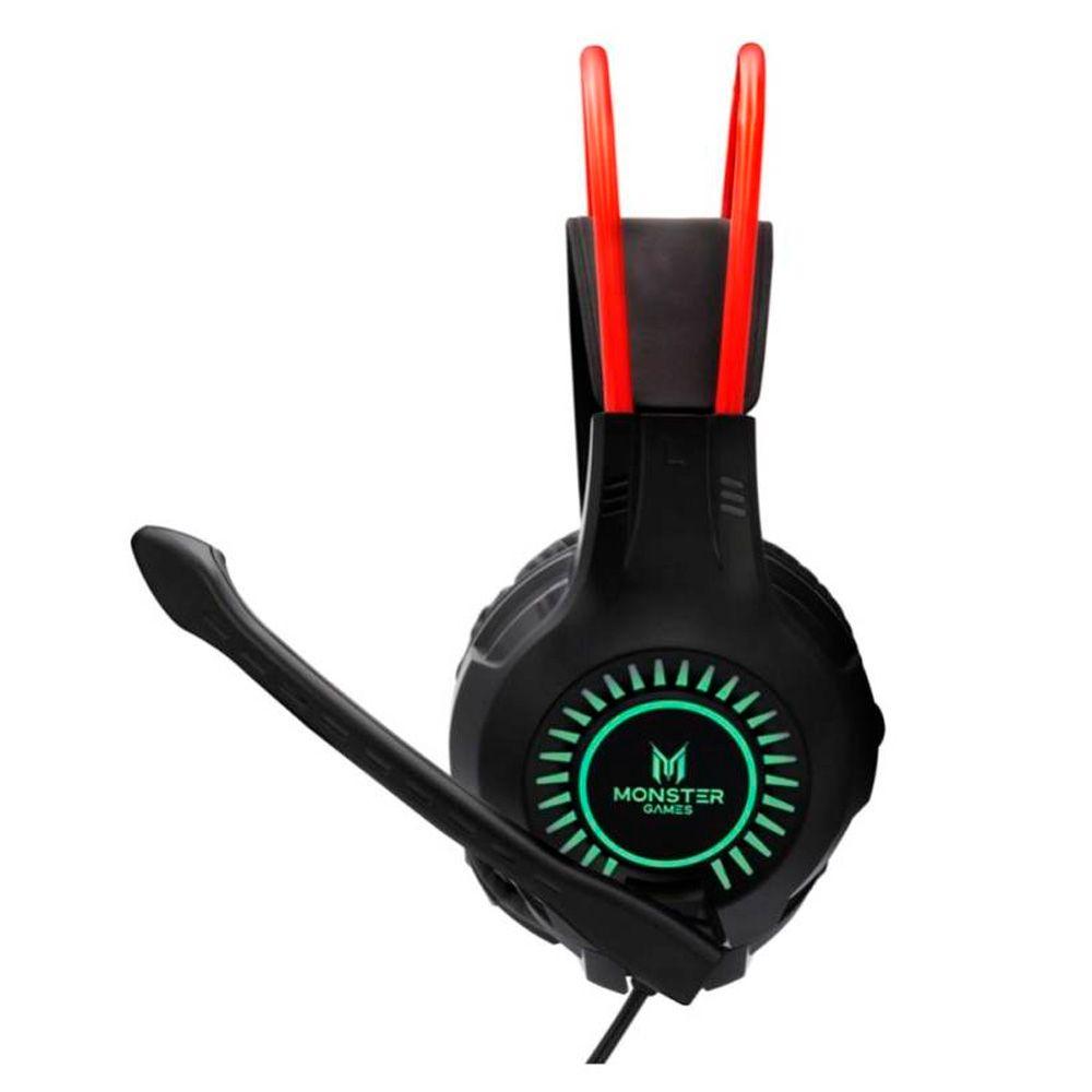 Audifonos Gamer Monster Games Trap RGB 3.5mm USB-1