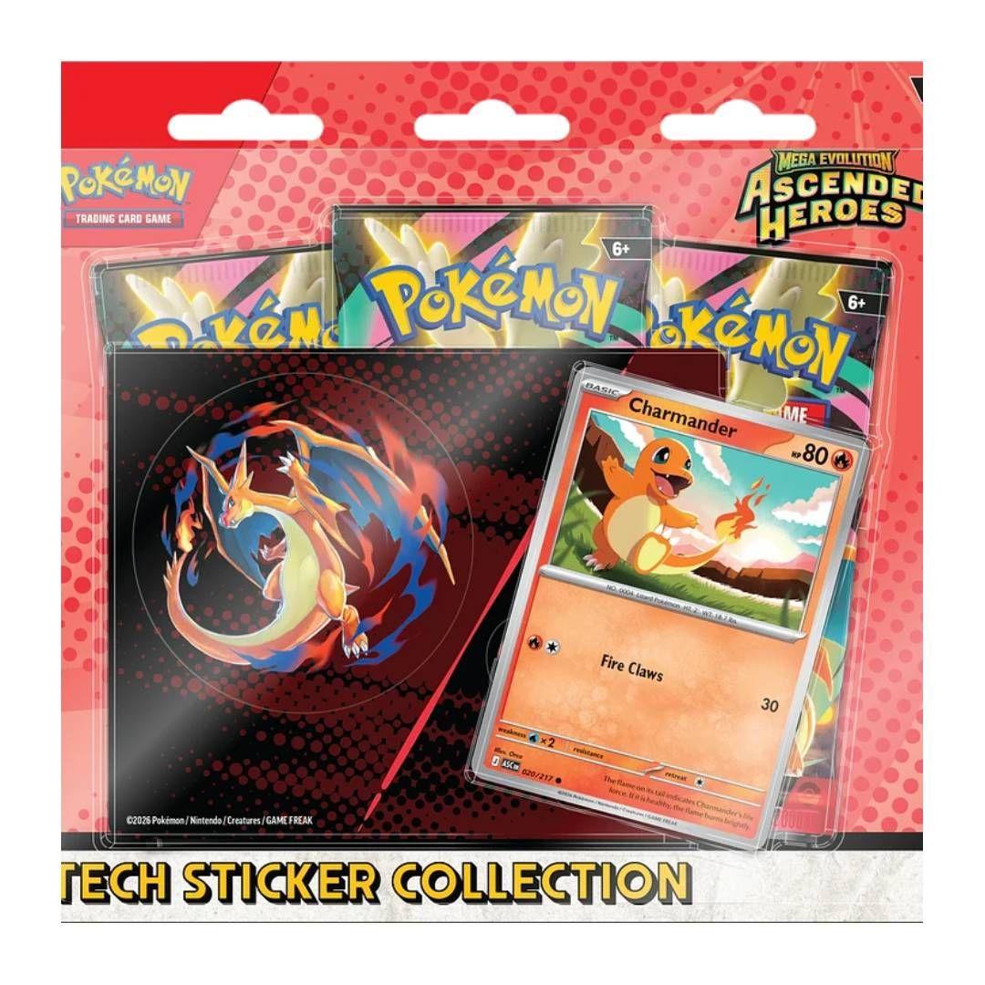 Pokemon: Ascended Heroes, Tech Sticker Collection Ingles X1-3