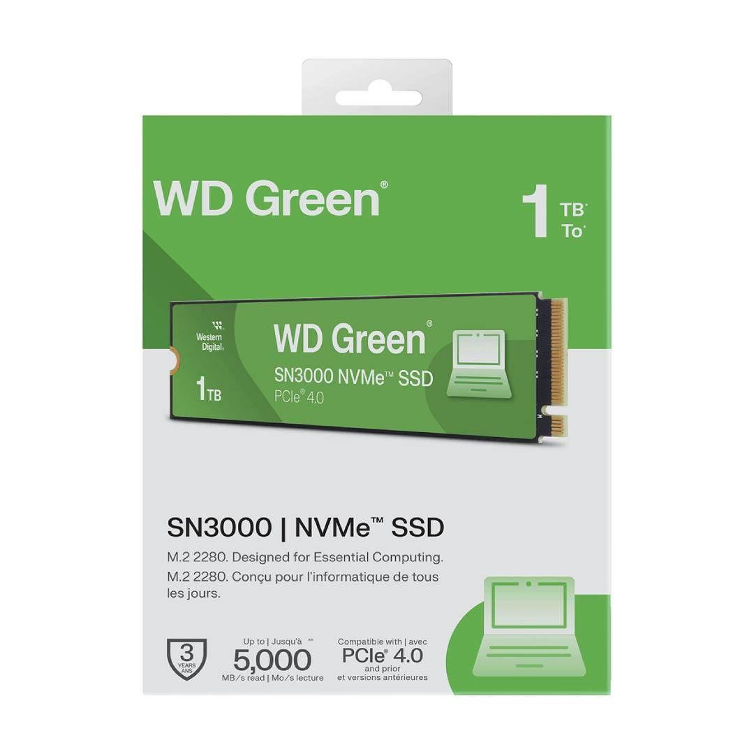 Disco Duro SSD WD Green SN3000 1TB M.2 2280 NVMe PCIe 4.0-2
