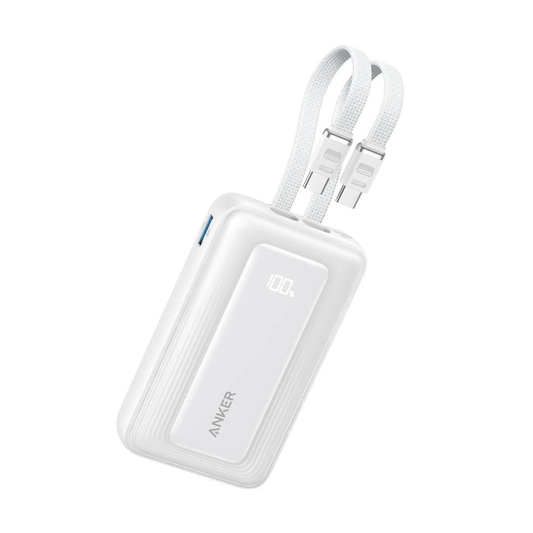 Power Bank Anker Zolo 10.000 mAh 30W USB-C, Lightning Blanco-1