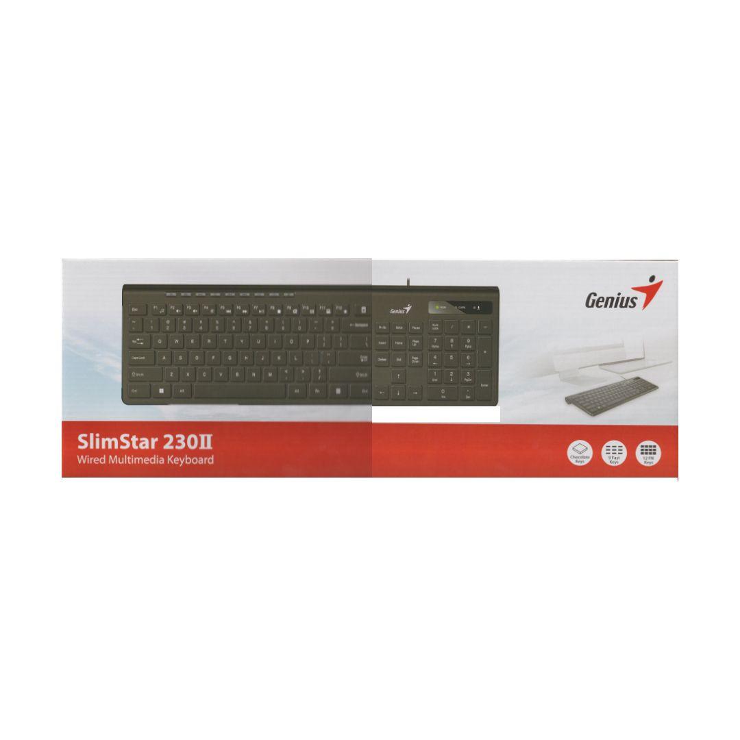 Teclado Genius Slimstar 230 II Qwerty Español Color Negro-1