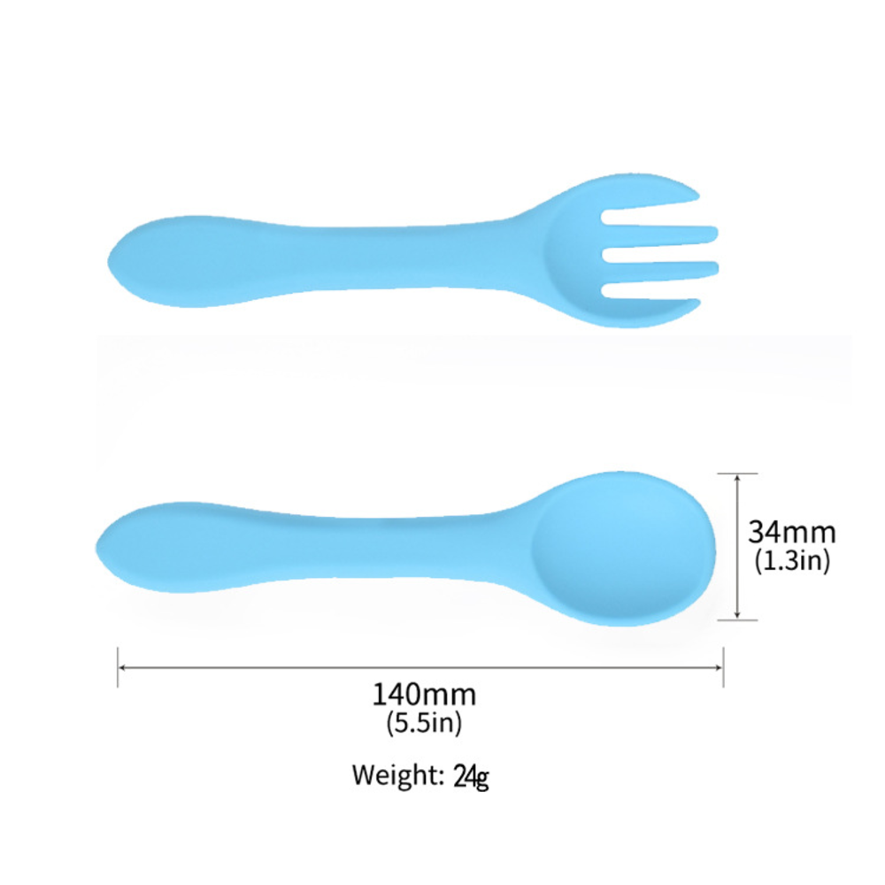 Platos de Alimentación para Bebés de Silicona Café-3