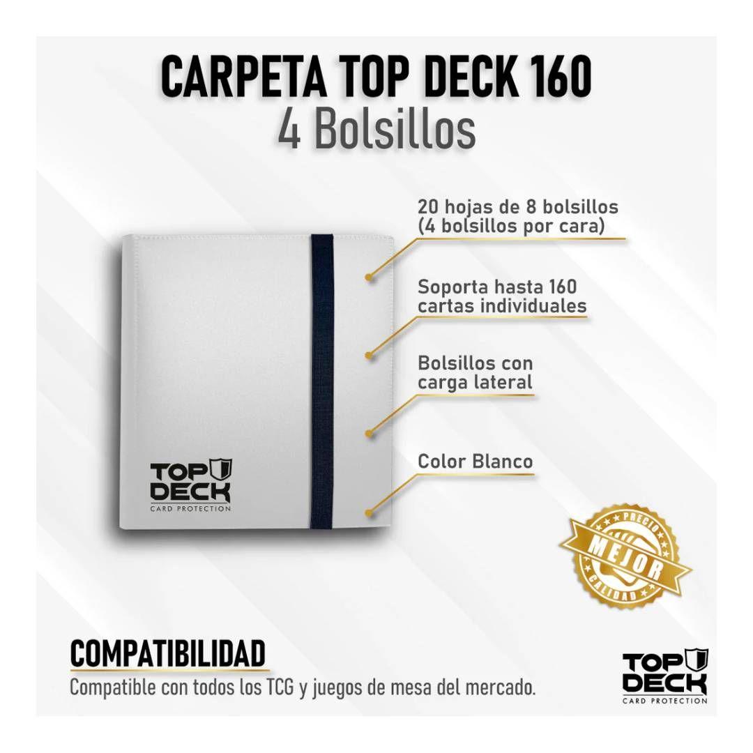 Carpeta Topdeck 4 Bolsillos Blanco-2