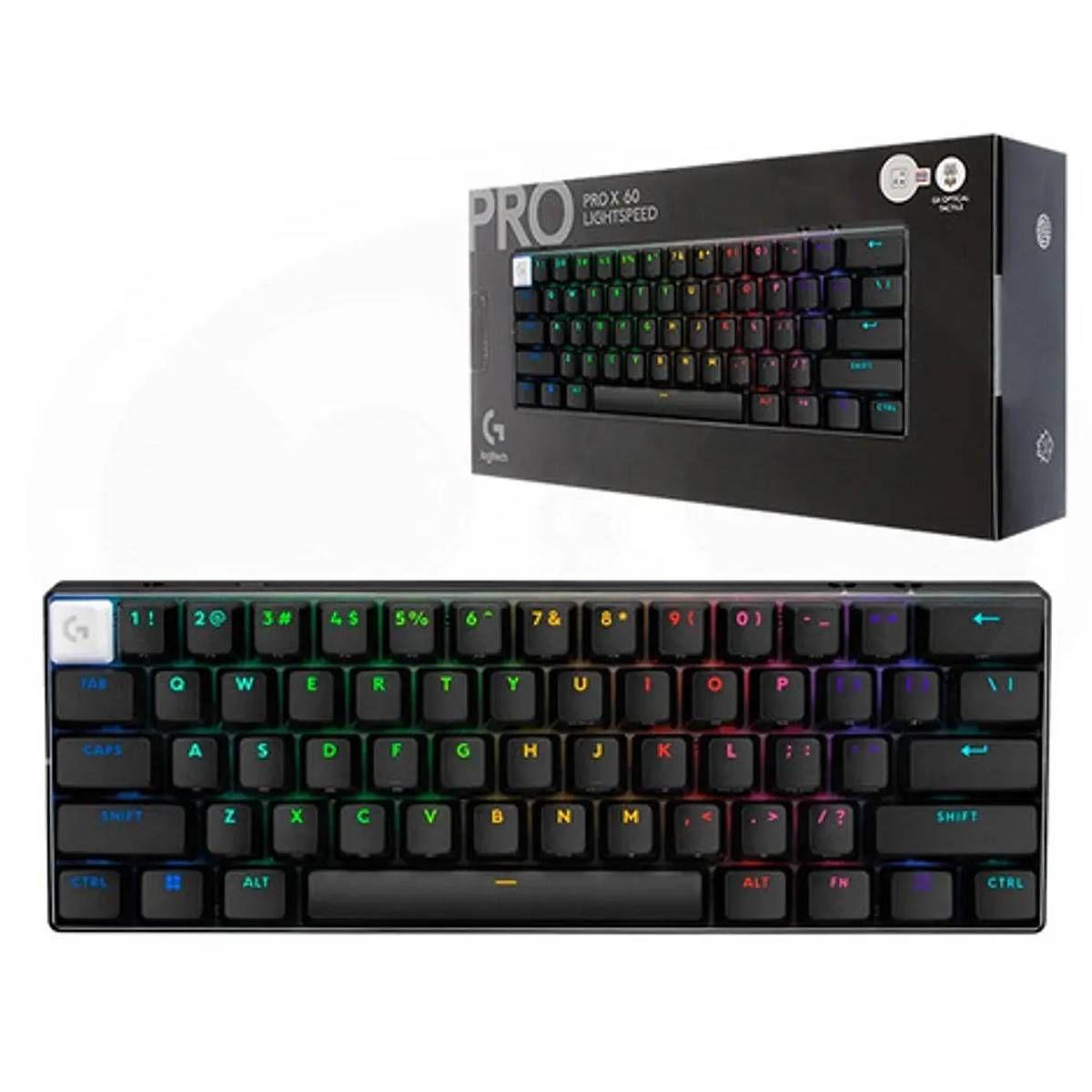 Teclado Logitech G PRO X Lightspeed Inalambrico TKL 60 RGB-2