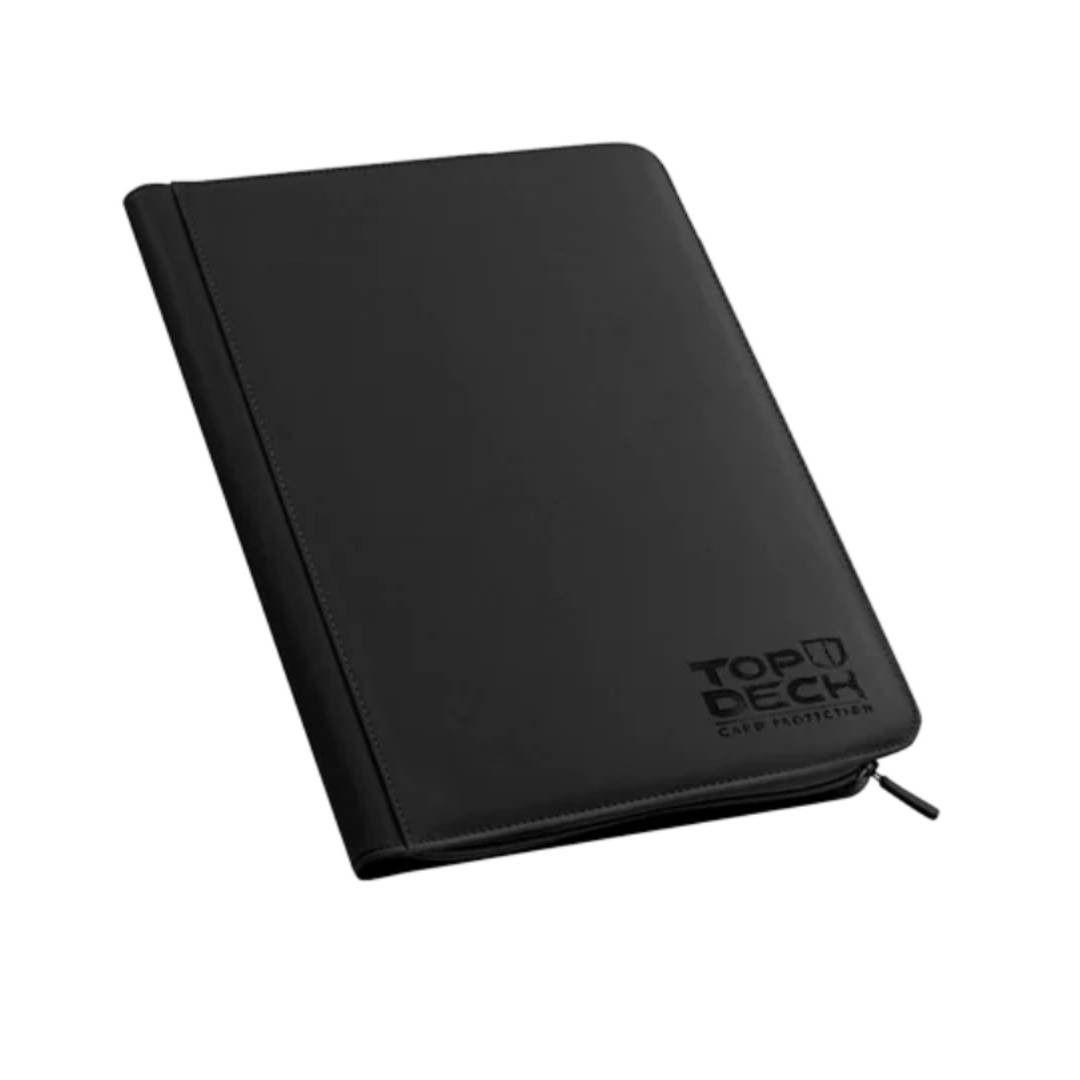 Carpeta Eco Cuero 4 Bolsillos 160 Cartas Negro-0