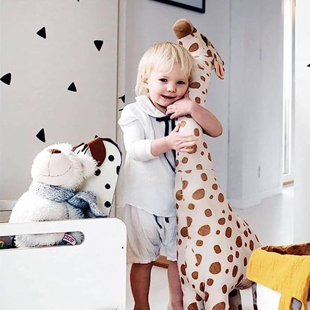 Juguete de peluche de jirafa suave de gran tamaño 67 cm-3