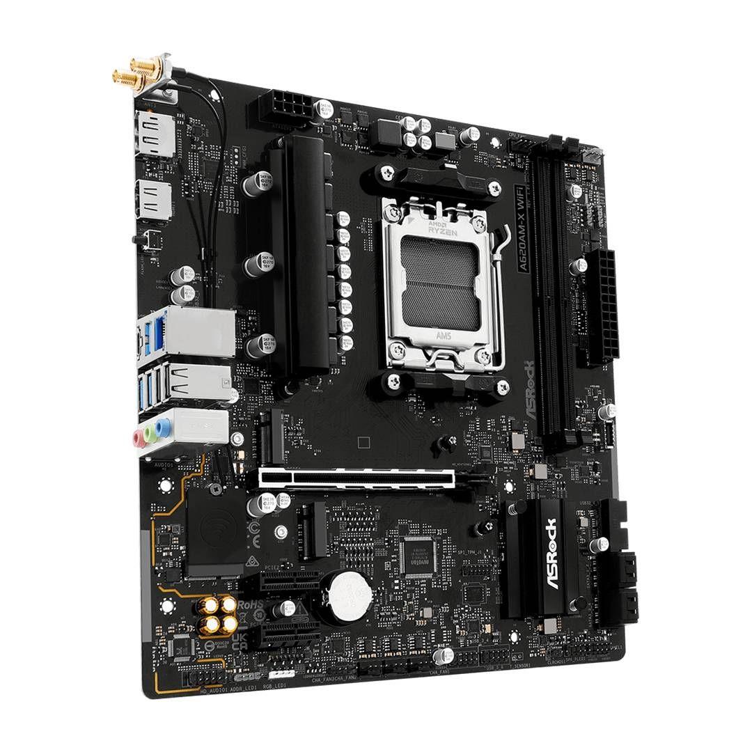 Placa Madre ASRock A620AM-X WIFI, mATX, AM5-2