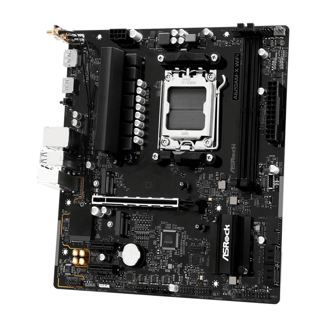 Placa Madre ASRock A620AM-X WIFI, mATX, AM5-3