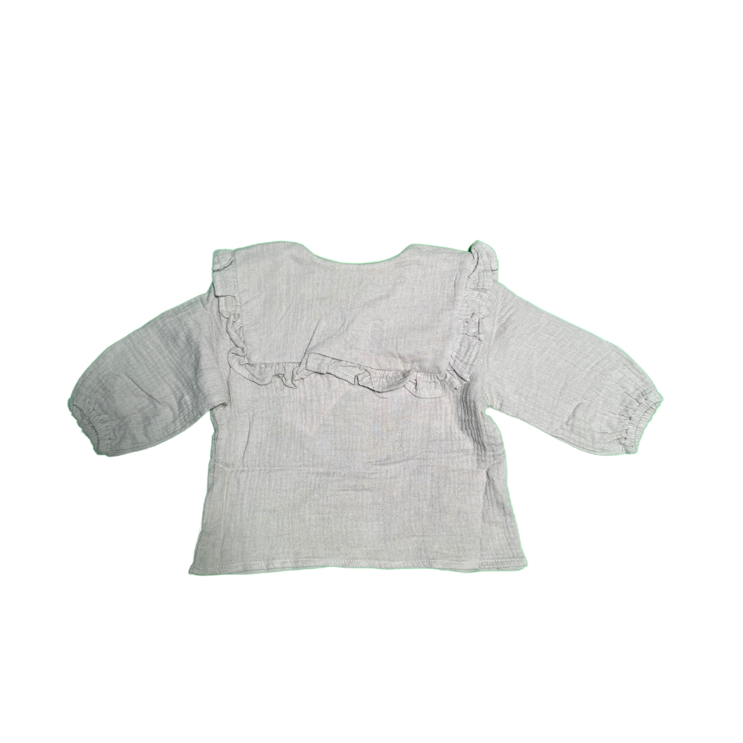 Conjunto orgánico bebé niñas 2PCS 66cm Blanco-2