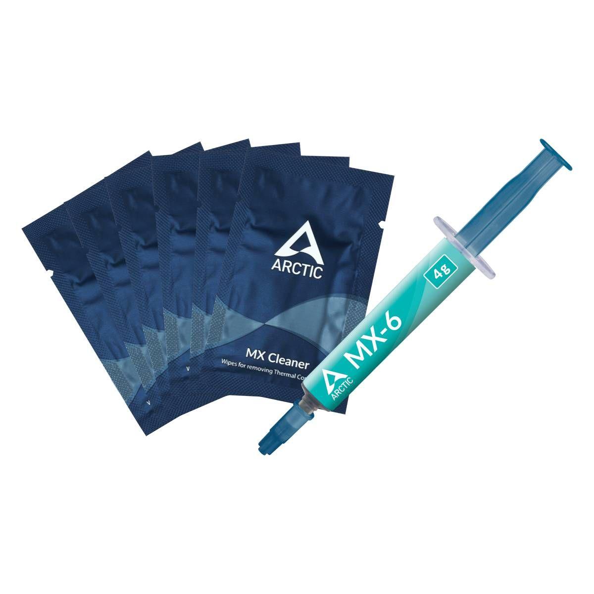 Pack Pasta Térmica ARCTIC MX-6 4g + 6 Toallas MX Cleaner-0