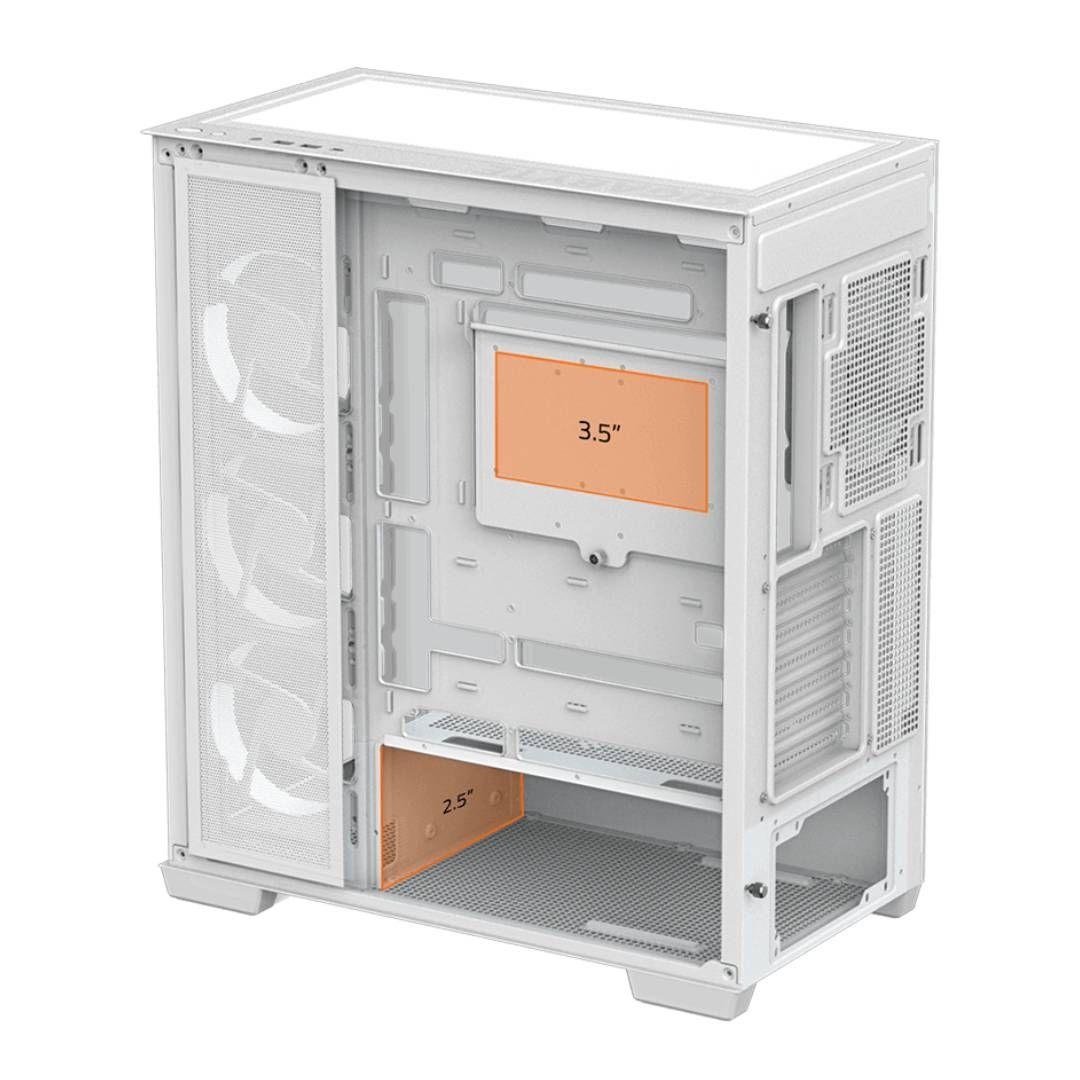 Gabinete Gigabyte C500 Panoramic Vidrio Templado ATX Blanco-4