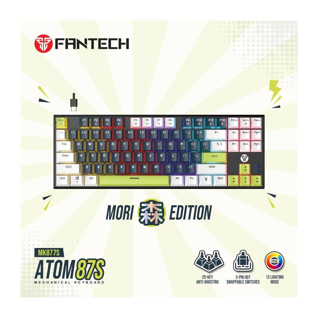 Teclado Fantech MK877s ATOM87s MORI Blue (Switch Taro)-4