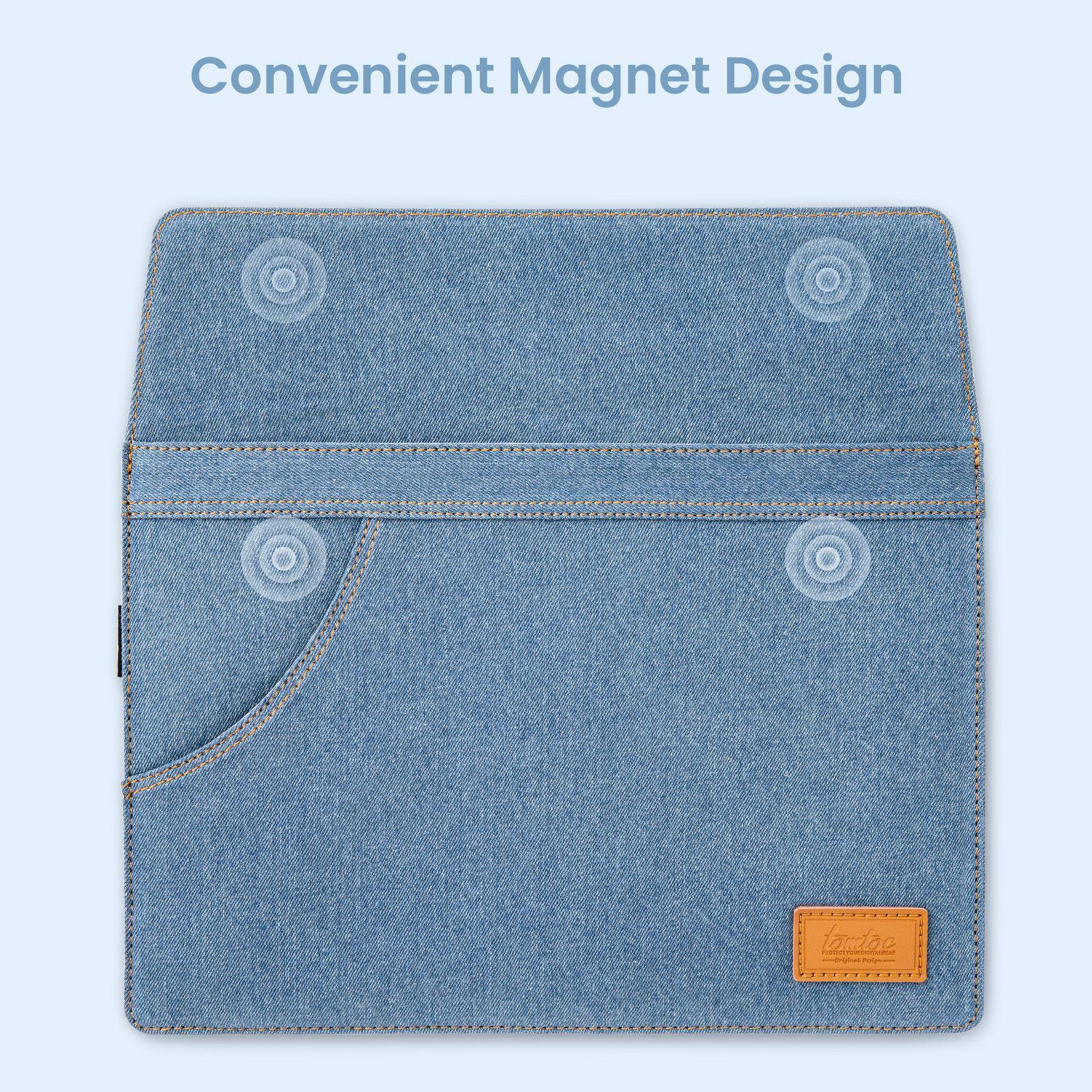 Tomtoc H26 Bolso Denim Macbook AIR/Pro de 13'' H26-C02B01-1