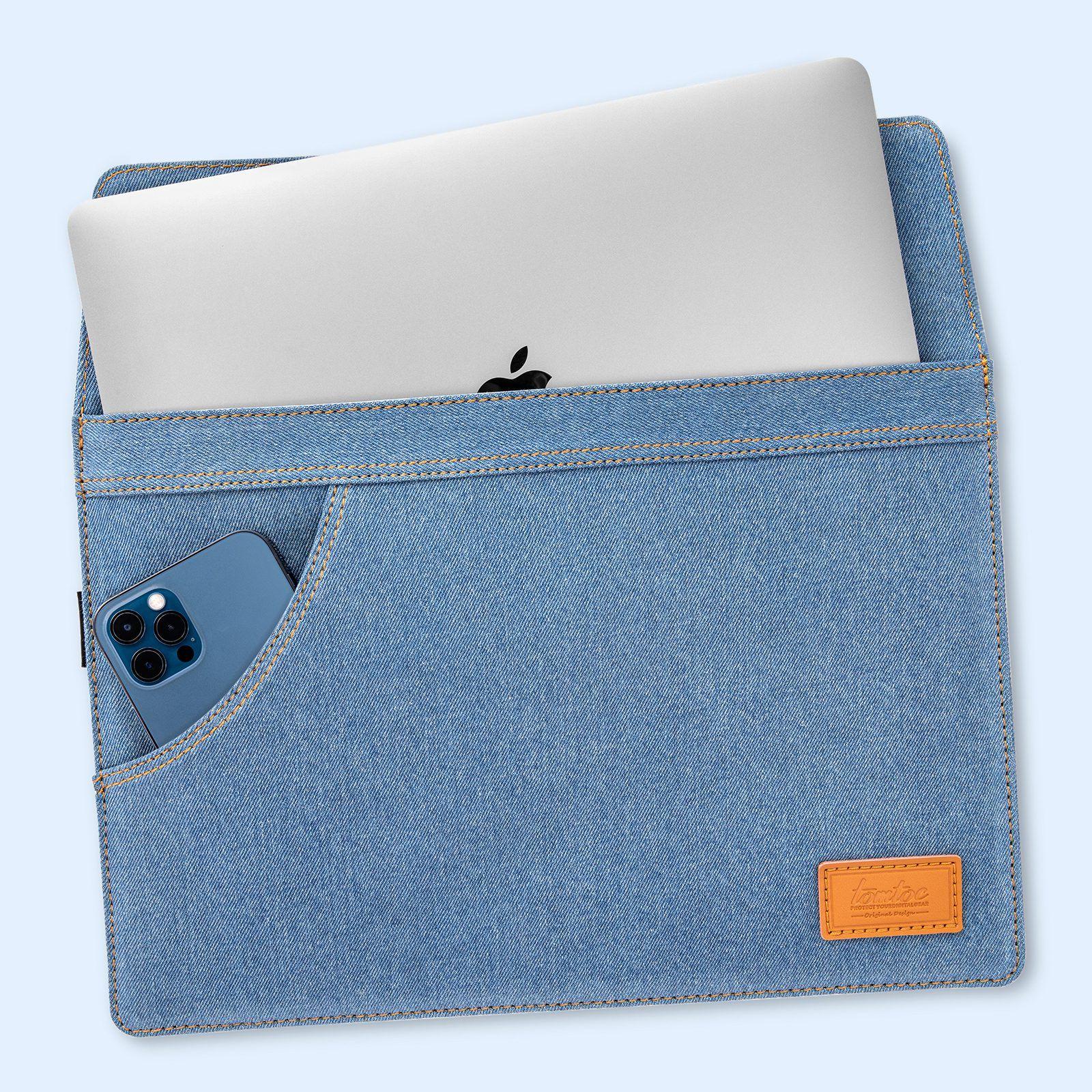 Tomtoc H26 Bolso Denim Macbook AIR/Pro de 13'' H26-C02B01-2