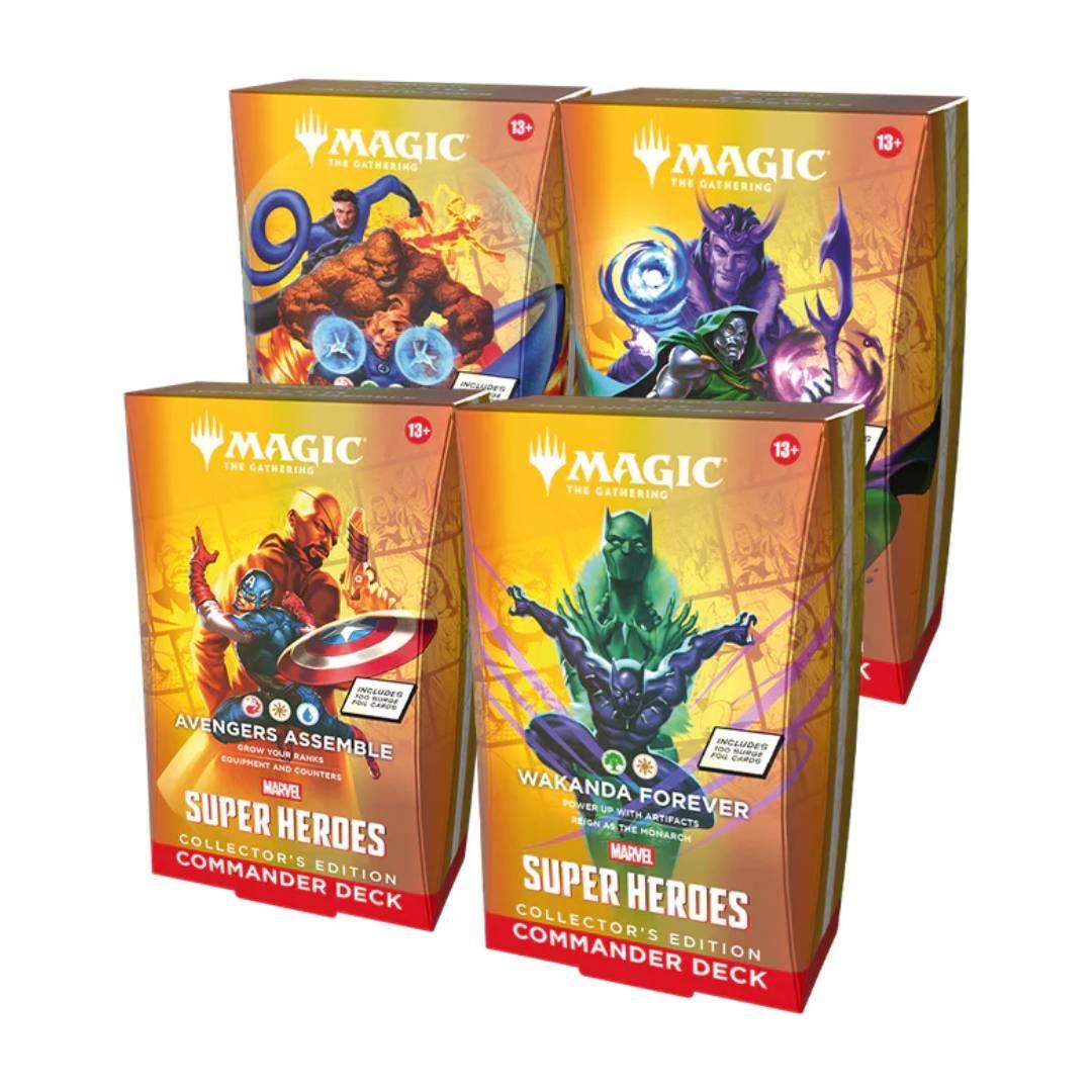 MTG Marvel Super Heroes Commander Deck X4 Collector Edition-0