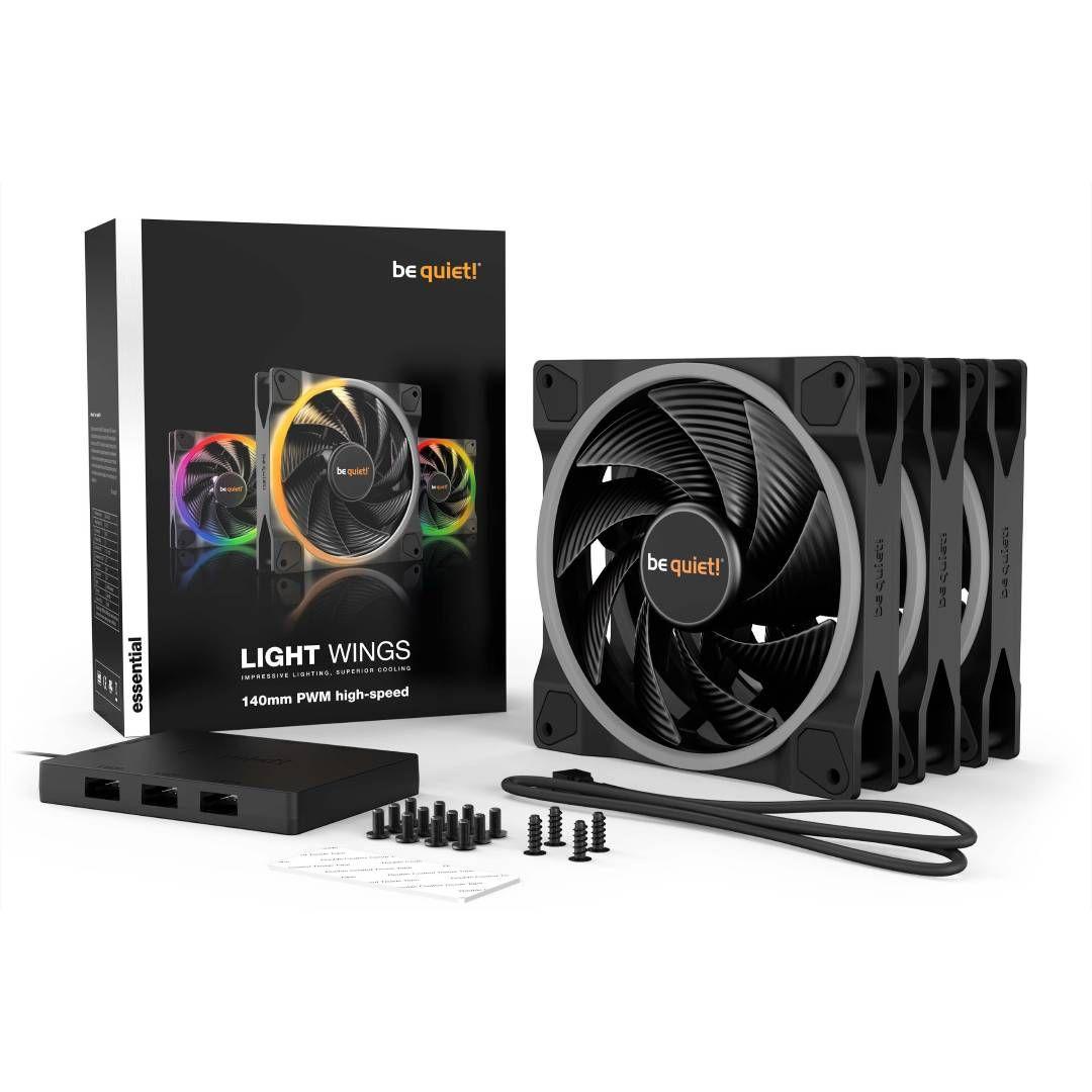 Pack X3 Fans be quiet! LIGHT WINGS 140mm PWM high-speed-4