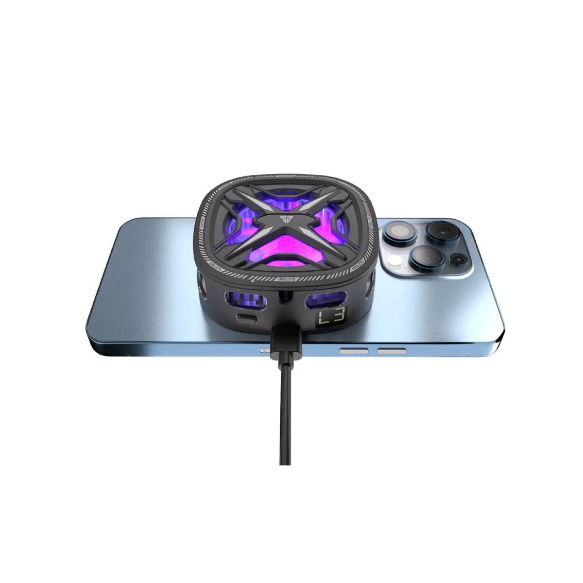 Ventilador de Teléfono Fantech PCM10 Gletser MAX Black-0