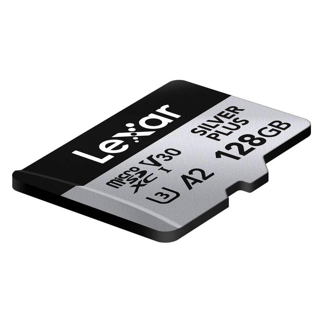 Tarjeta de Memoria Lexar 128GB MicroSD SILVER PLUS C-10 UHS1-2