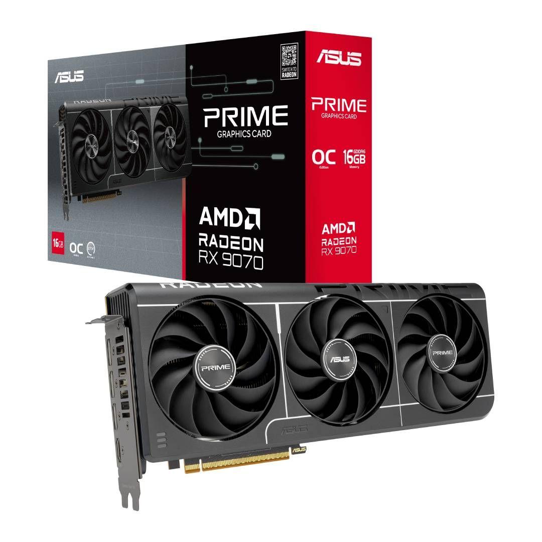 Tarjeta de Video ASUS Prime Radeon RX9070 EVO OC 16G-0