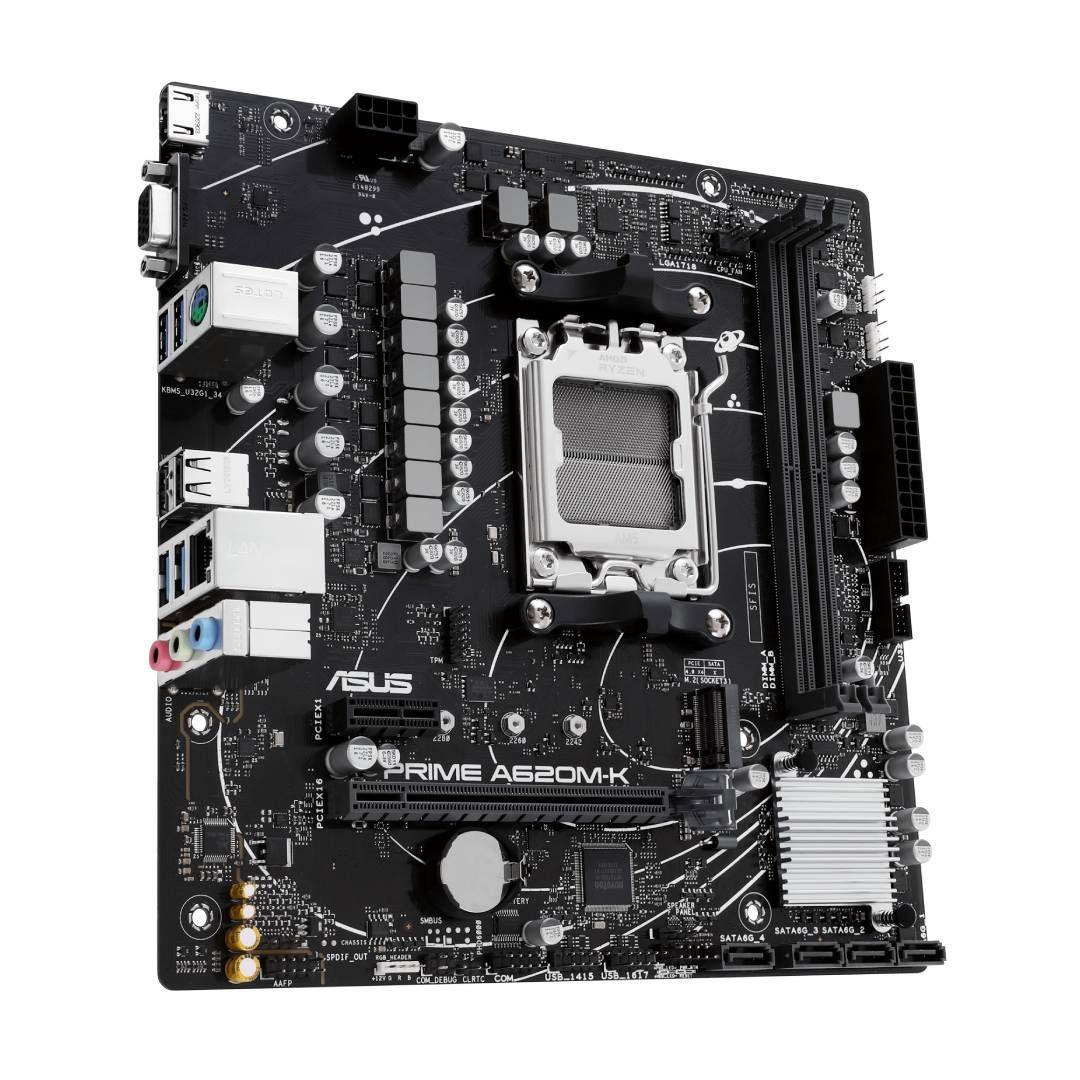 Placa Madre ASUS PRIME A620M-K, AM5, DDR5, mATX-2