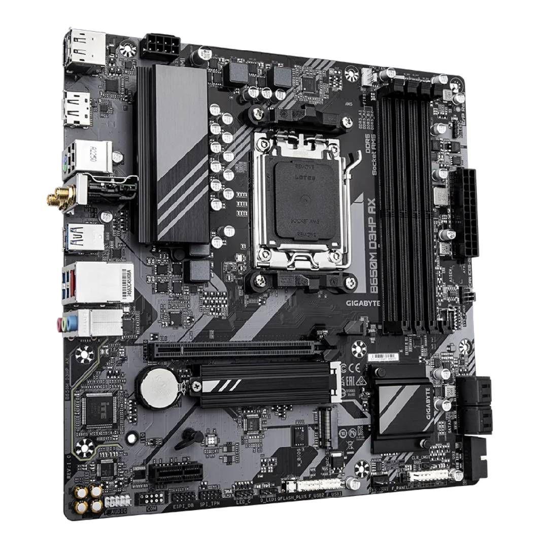Placa Madre Gigabyte B650M D3HP AX, AM5, DDR5-2