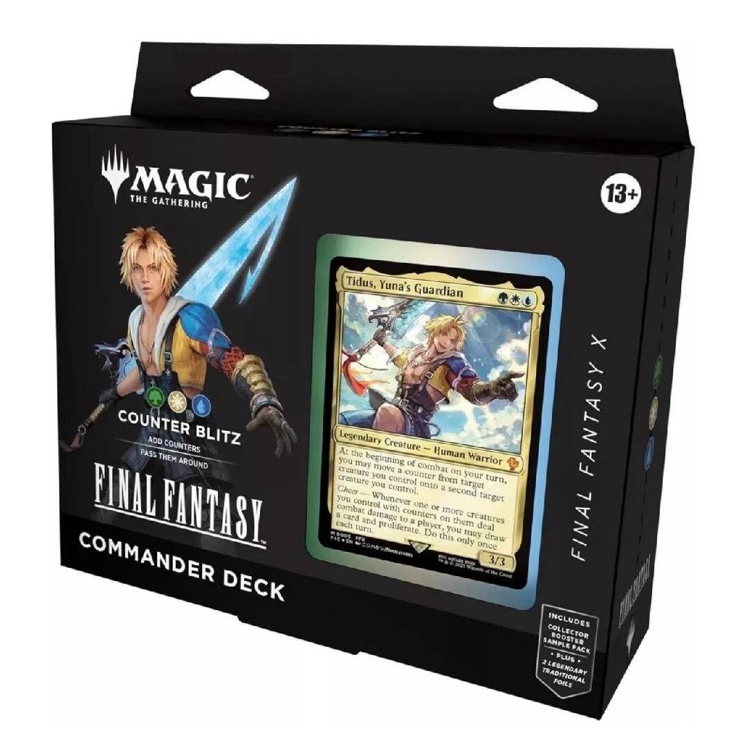 Pack X4 MTG: Final Fantasy: Commander Deck, Ingles-3