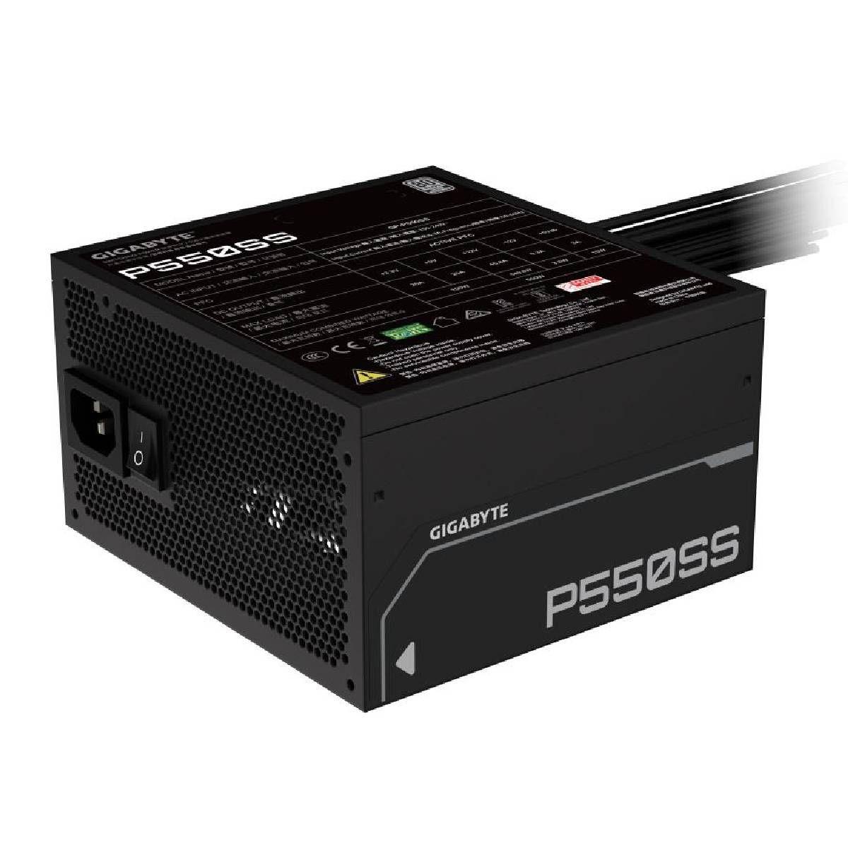 Fuente de Poder Gigabyte GP-P550SS 550W 80+ Silver Negro-3