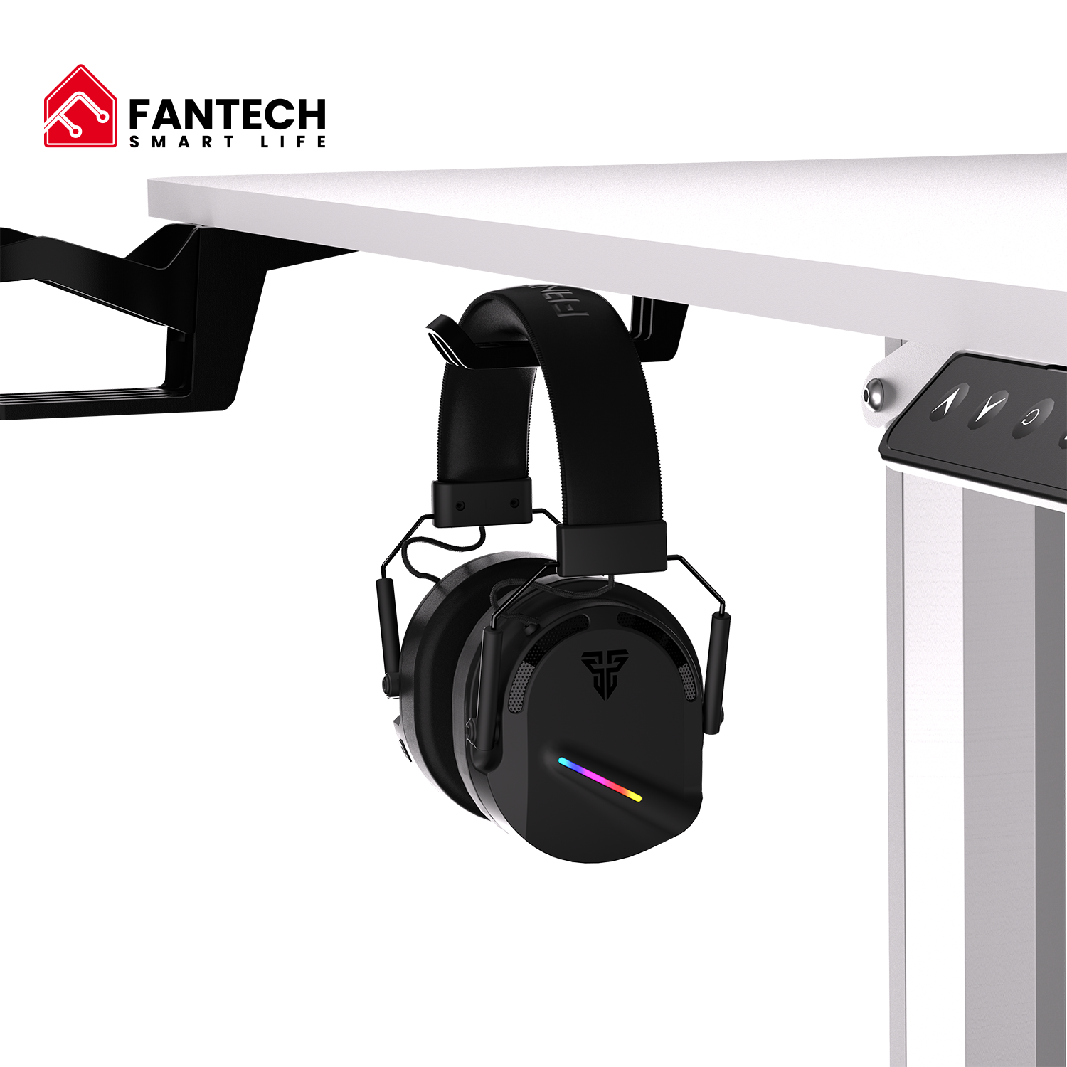 Escritorio Home Office Fantech Ws311 Blanco Eléctrico-3