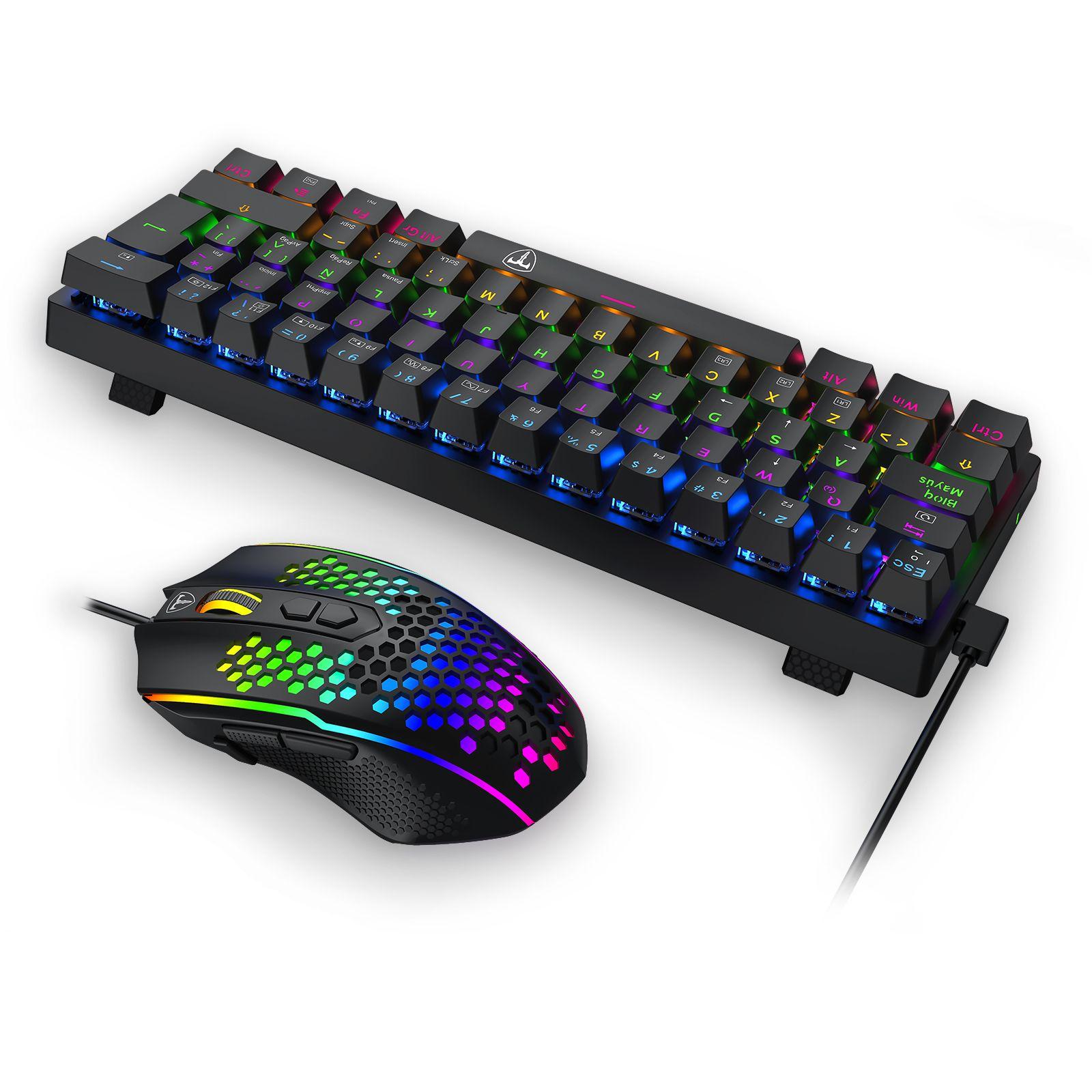 Kit Teclado y Mouse T-Dagger Main Force Lite T-TGS008 Negro-2