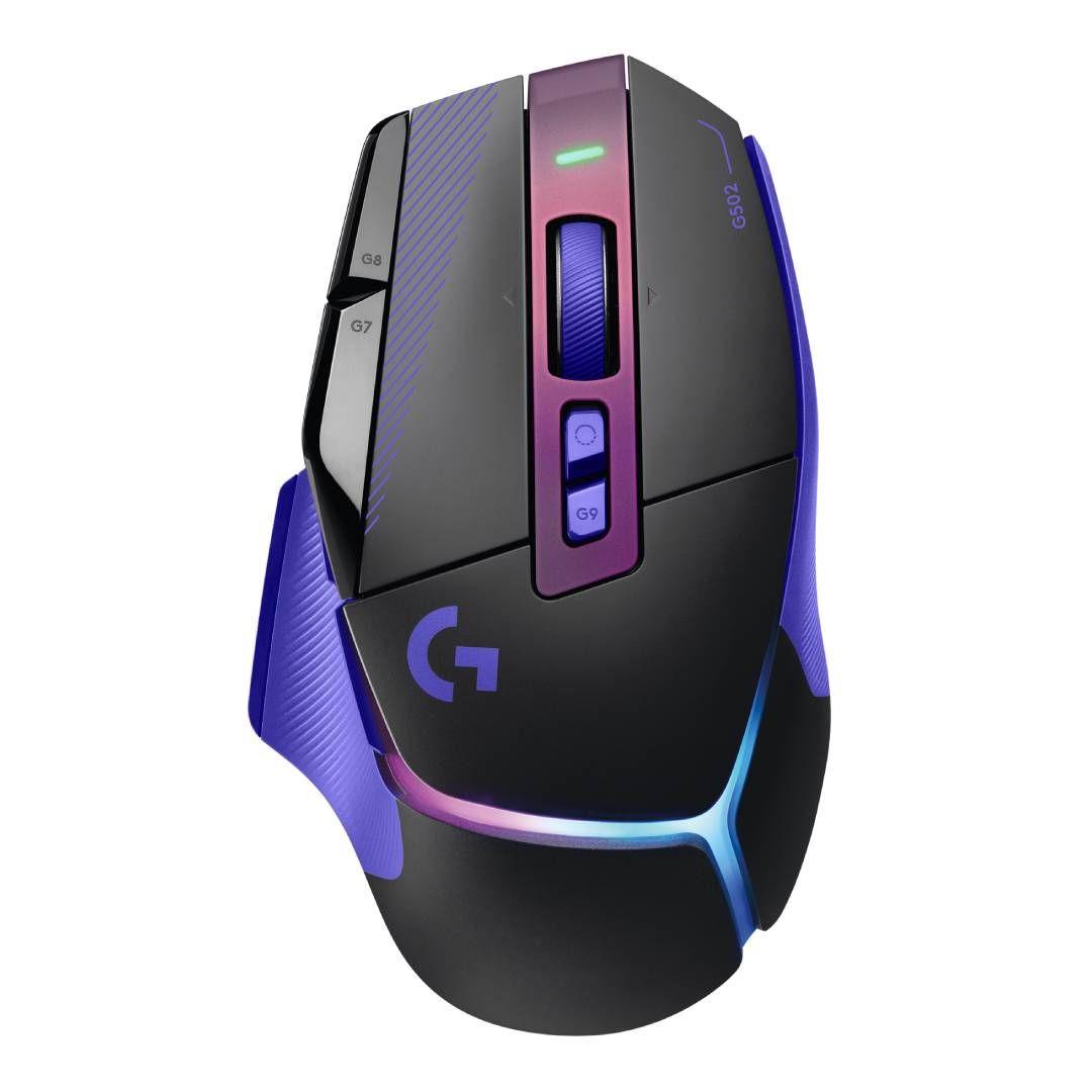Mouse Gamer Logitech G G502 X PLUS RGB Wireless Negro/Morado-0