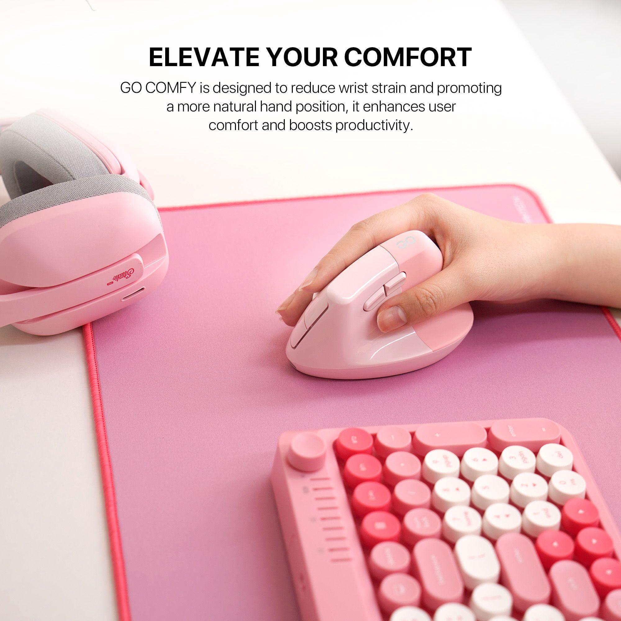 Mouse Fantech W195R GO COMFY Pink-2