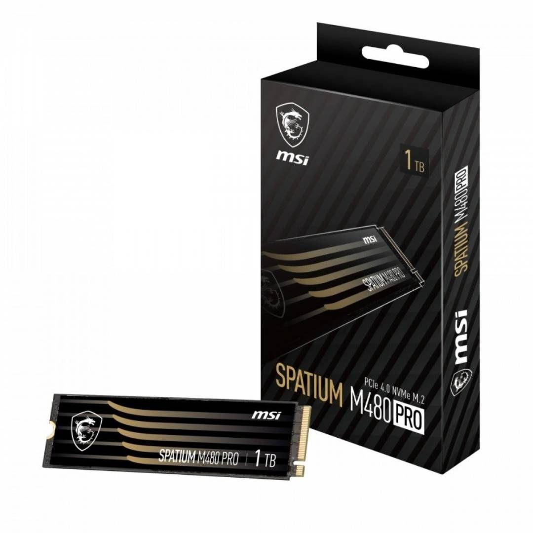 Disco Duro SSD MSI SPATIUM M480 PRO PCIe 4.0 NVMe M.2 - 1 TB-0