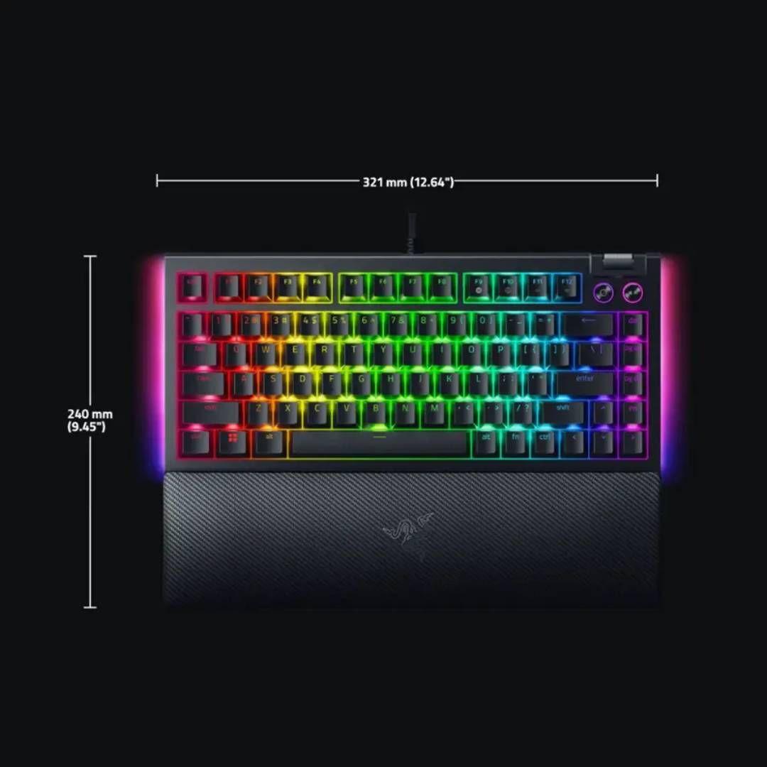 Teclado Razer Blackwidow V4 Black 75 Sw. Orange Ingles-3