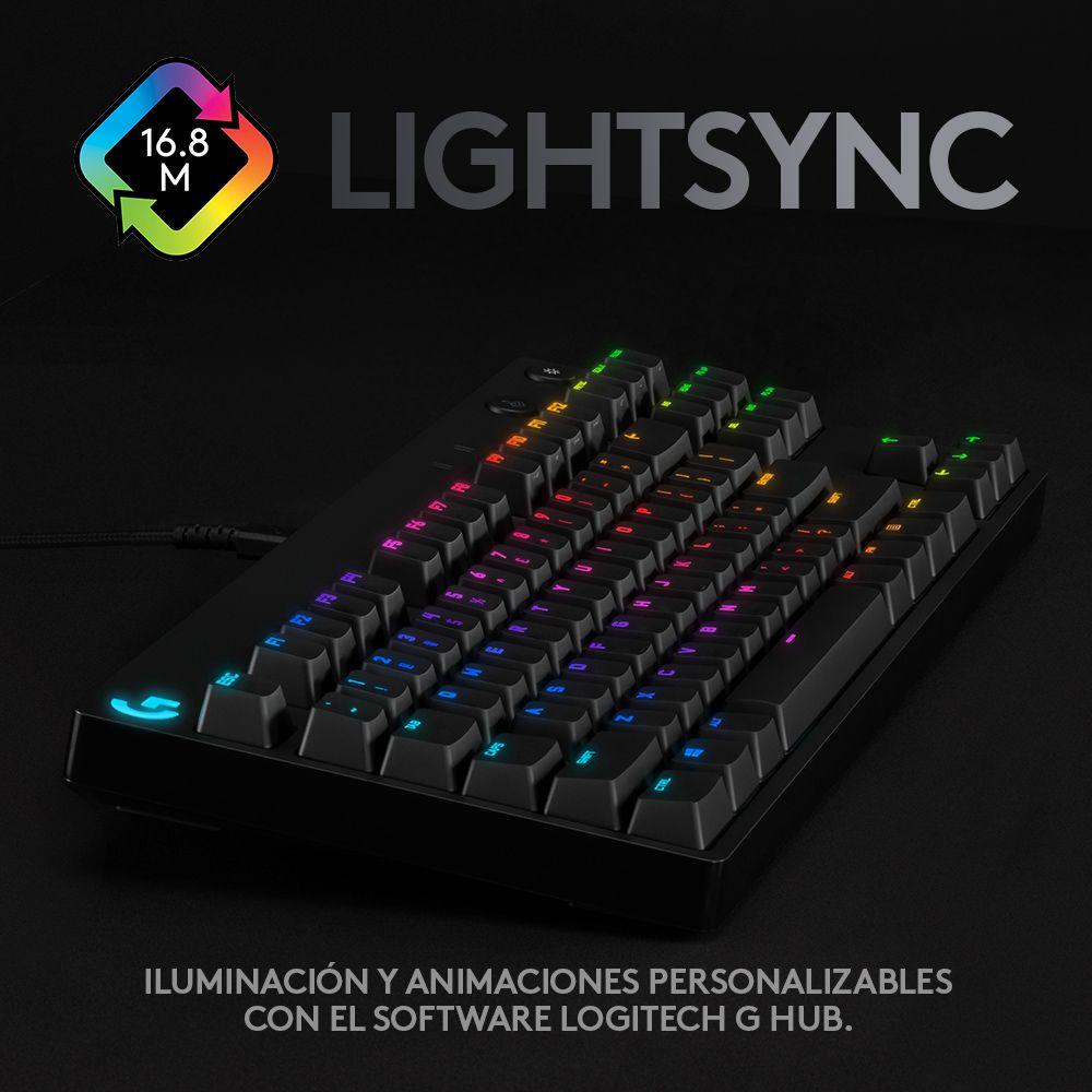 Teclado gamer Logitech G Pro QWERTY GX Blue Clicky inglés-4