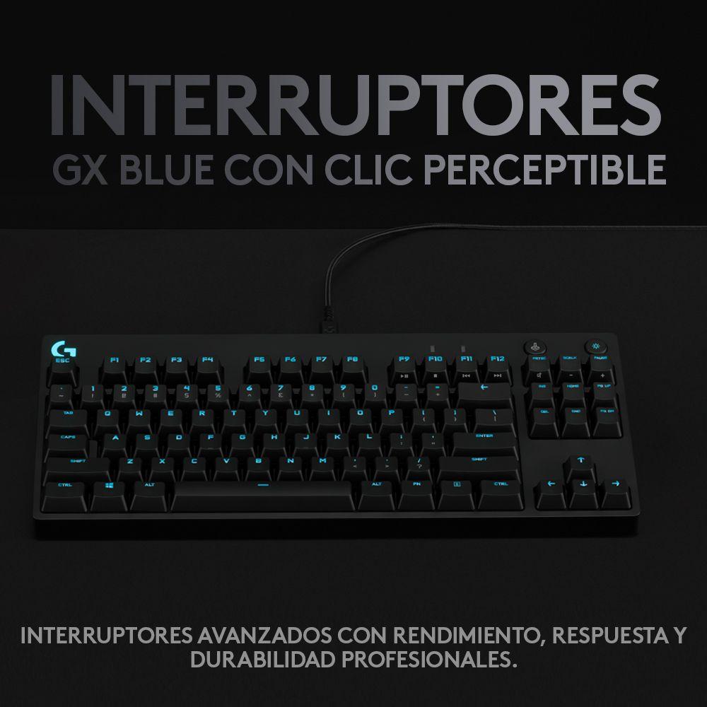 Teclado gamer Logitech G Pro QWERTY GX Blue Clicky inglés-6