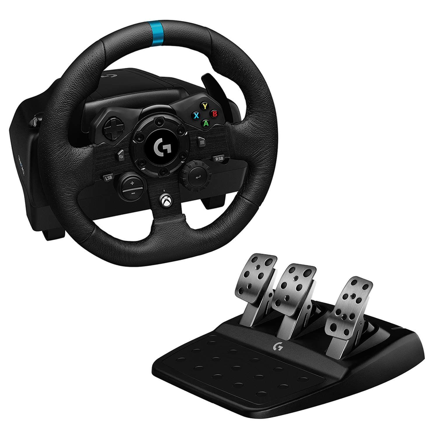 Volante Gamer c/ Pedales Logitech G923 Edición XBOX PC-0
