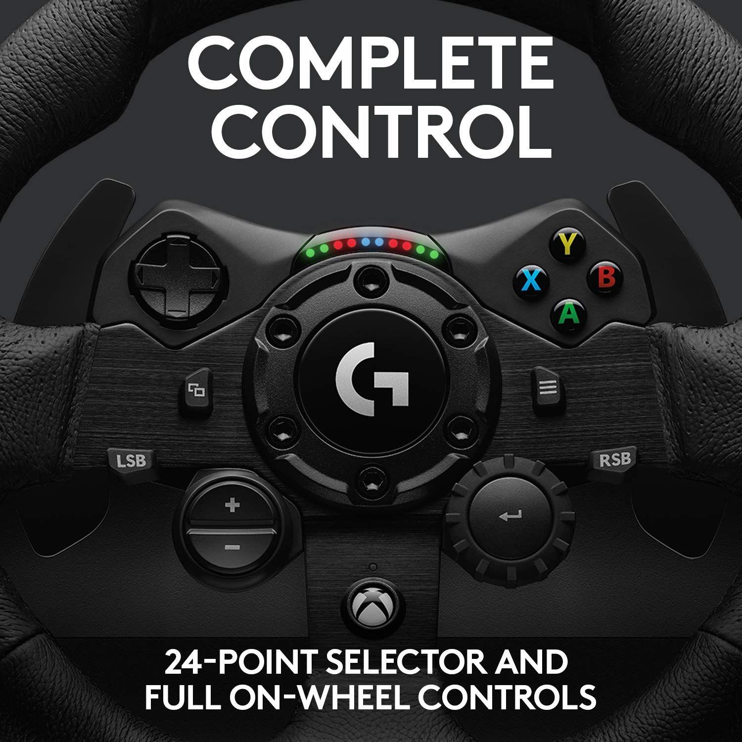 Volante Gamer c/ Pedales Logitech G923 Edición XBOX PC-1